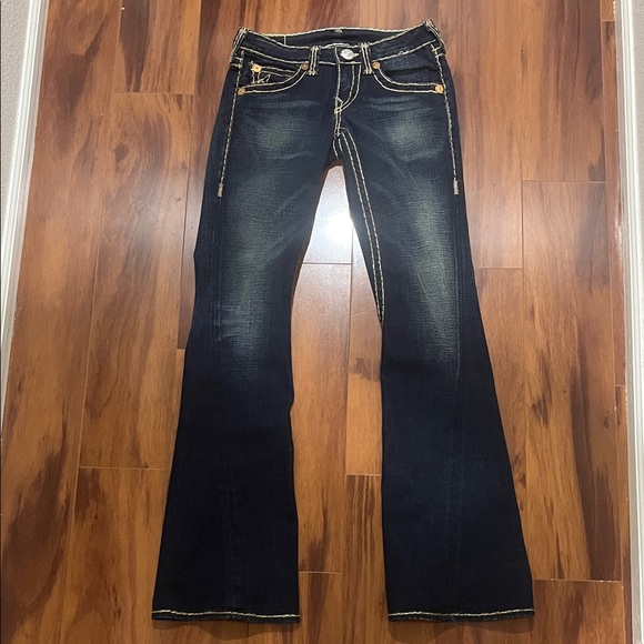 True Religion Denim - True Religion Dark Indigo Flare Jeans